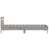 vidaXL Bed Frame without Mattress with Headboard Grey Sonoma 100x200 cm