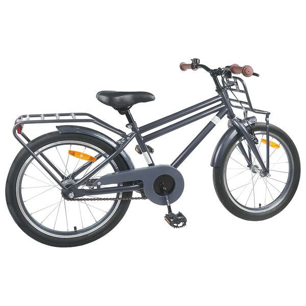 vidaXL Kids Bike 18'' for 5-7 Years Old Dark Grey