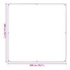 vidaXL Clear Tarpaulin with Eyelets 2x2 m Polyethylene