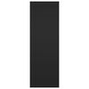 vidaXL TV Cabinet Black 30.5x30x90 cm Engineered Wood