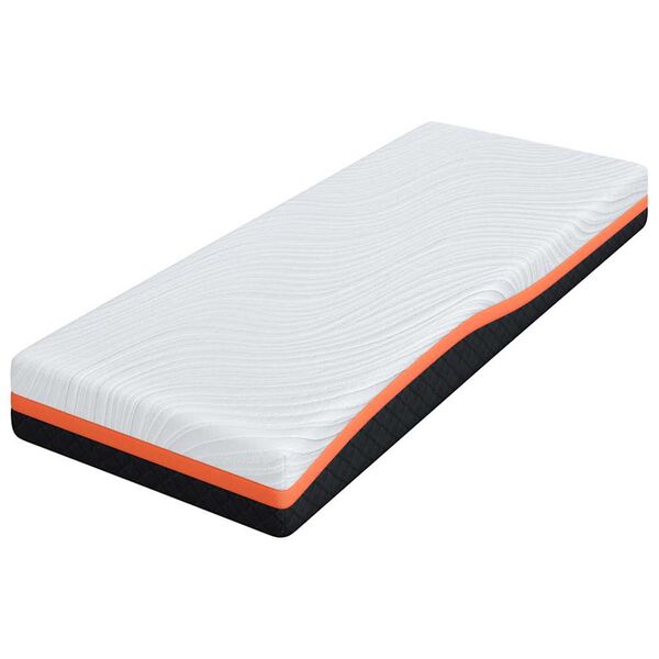 vidaXL Mattress White and Grey 80 x 200 cm Gel Memory Foam
