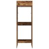 vidaXL Wash Machine Cabinet with Storage Old Wood 67.5 x 68 x 200 cm