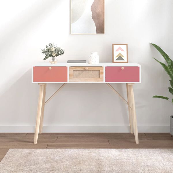 vidaXL Console Table with Drawers 105x30x75 cm Engineered Wood