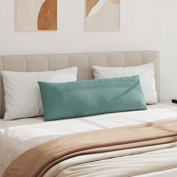 vidaXL Sofa Pillows 2 pcs Sea Green 120 x 40 cm Corduroy Fabric