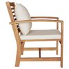 vidaXL Garden Chairs 2 pcs Natural 60 x 65 x 76.5 cm Solid teak wood