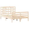 vidaXL Bed Frame without Mattress Double Solid Wood Pine