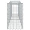 vidaXL Arched Gabion Baskets 6 pcs 400x50x80/100 cm Galvanised Iron