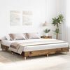 vidaXL Bed Frame No Mattress Old Wood 200x200 cm Engineered Wood