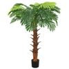 vidaXL Artificial Cycas Palm with Pot 160 cm Green