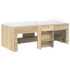 vidaXL Kids'High Bed Frame 2 pcs Sonoma Oak 90 x 200 cm