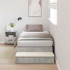 vidaXL Storage Bed Frame Concrete Grey 80 cm Engineered Wood