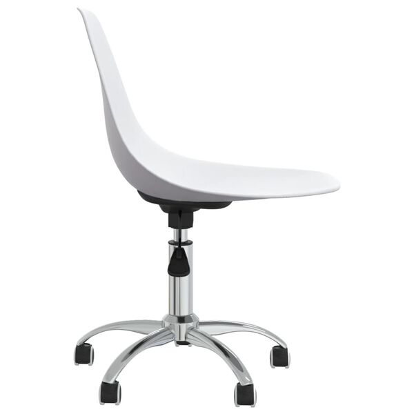 vidaXL Swivel Office Chair White PP