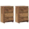 vidaXL Bedside Cabinets 2 pcs Old Wood 40x35x62.5 cm Engineered Wood