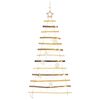 vidaXL Christmas Tree with 50 LEDs Natural 120 cm Solid Ash Wood