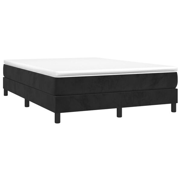 vidaXL Box Spring Bed Frame Black Double Velvet (UK/IE/FI/NO only)