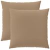 vidaXL Cushion with Pillow HEERLEN 2 pcs Taupe Polyester
