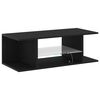 vidaXL TV Cabinet Black Oak 90 x 39 x 30 cm Engineered Wood