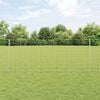 vidaXL Fence with Post Silver 1 x 25 m Steel