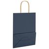 vidaXL Paper Bags 50 pcs with Handles Blue 21x11x28 cm