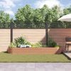 vidaXL Raised Bed Brown 320 x 80 x 44 cm Steel