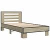vidaXL Bed Frame without Mattress Sonoma Oak 75x190 cm Small Single