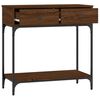 vidaXL Console Table Brown Oak 75x34.5x75 cm Engineered Wood