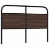 vidaXL Headboard Brown Oak 140 cm Steel and Engineered Wood