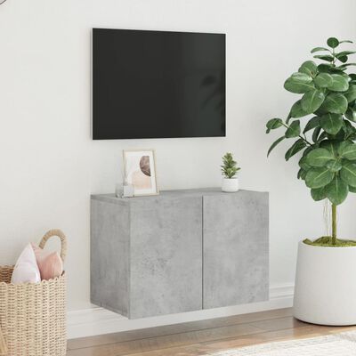 vidaXL TV Cabinet Wall-mounted Concrete Grey 60x30x41 cm