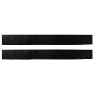 vidaXL Self-adhesive Door Brush Seals 2 pcs Silver 100 cm