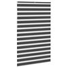 vidaXL Zebra Blind Black 150x230 cm Fabric Width 145.9 cm Polyester