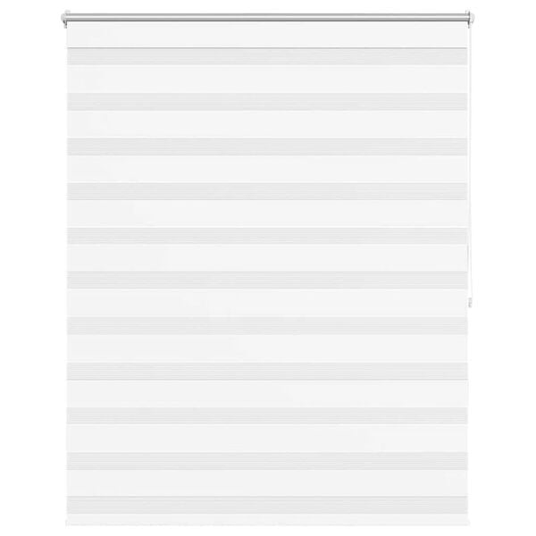 vidaXL Zebra blind 140.9x175 cm Fabric Width 136.7 cm white