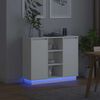 vidaXL LED Sideboard White 90 x 32 x 75 cm Engineered Wood