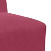 vidaXL Modular Sofa Unit Armless 2 pcs Wine Red 55 x 74 x 82 cm Velvet