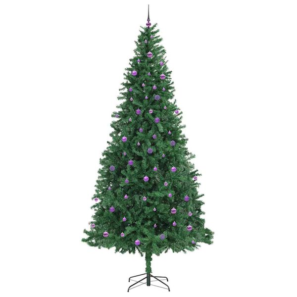 vidaXL Artificial Christmas Tree with 300 LEDs with Stand Green 300 cm