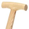 vidaXL Garden Digger Fork T Grip Stainless Steel and Ashwood