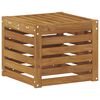 vidaXL Outdoor Stool Bench Solid Acacia Wood Natural 43 x 43 x 37 cm
