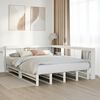 vidaXL Bookcase Bed without Mattress White 160x200cm Solid Wood Pine