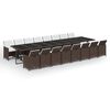 vidaXL Garden Dining Set | Brown, Cream White