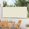 vidaXL Patio Retractable Side Awning 120x500 cm Cream