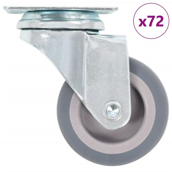 vidaXL 72 pcs Swivel Casters 50 mm