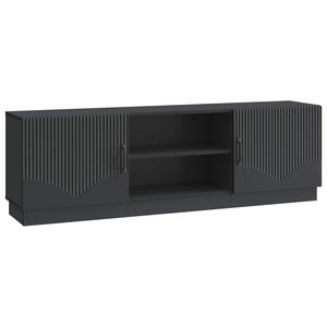 vidaXL TV Cabinet Black 150 x 31 x 47 cm Engineered Wood