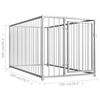 vidaXL Outdoor Dog Kennel 100x200x100 cm
