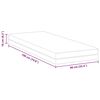 vidaXL Mattress White and Grey 90 x 190 cm Memory Foam