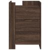 vidaXL Bedside Cabinet Brown Oak 45x50x65 cm Engineered Wood