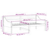 vidaXL Day Bed without Mattress 90x200 cm Solid Wood Pine