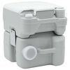 vidaXL Camping Toilet Grey and White 41.5 x 36.5 x 42 cm Polyethylene