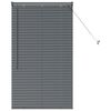 vidaXL Window Blind with Curtains Manual Dark grey Aluminium