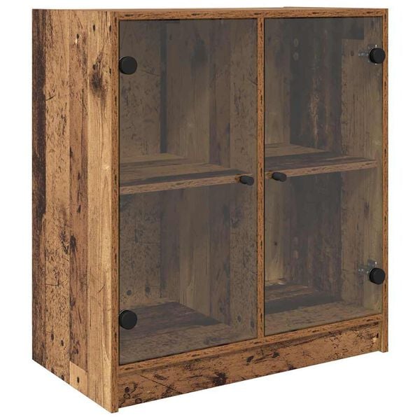 vidaXL Side Cabinet Old Wood 68 x 37 x 75.5 cm Engineered Wood