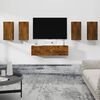 vidaXL 6 Piece TV Cabinet Set Smoked Oak Engineered Wood