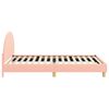 vidaXL Children's Bed Frame with Headboard Pink 90 x 200 cm